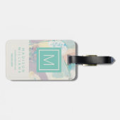 Étiquette À Bagage Ajouter vos informations | White Rock Pastel (Dos horizontal)