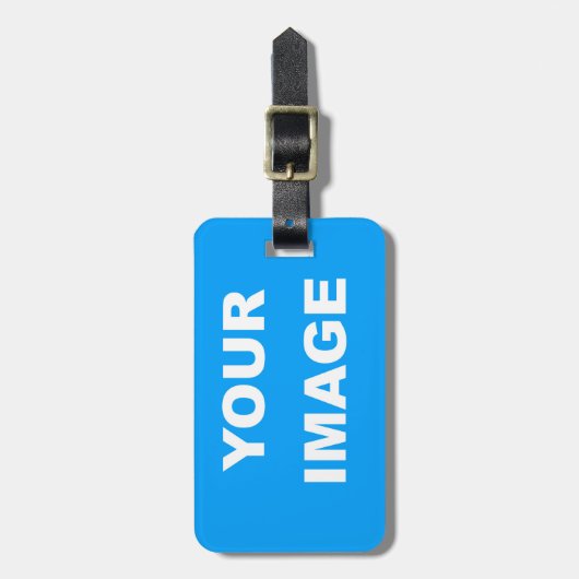 Étiquette À Bagage Ajouter votre image Personnaliser (Devant Vertical)