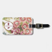 Étiquette À Bagage Ajouter votre monogramme| Primrose (Devant horizontal)