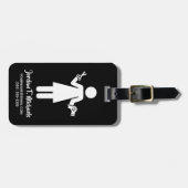 Étiquette À Bagage Ajouter votre nom| Cote coiffeur (Devant horizontal)