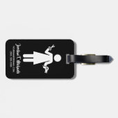 Étiquette À Bagage Ajouter votre nom| Cote coiffeur (Dos horizontal)