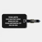 Étiquette À Bagage Ajouter Votre Nom Et Numéro Joueur De basket Perso (Dos horizontal)