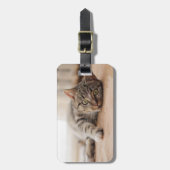 Étiquette À Bagage Ajouter votre propre animal de compagnie chat Phot (Devant Vertical)