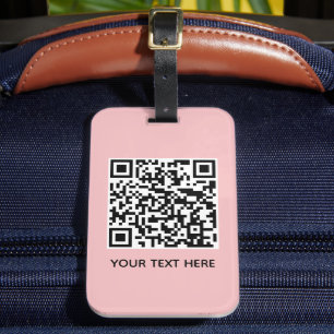 Étiquette À Bagage Ajouter votre propre code QR texte numérisation Mi