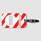 Étiquette À Bagage Ajouter votre propre étiquette de bagage d'image ( (Devant Horizontal)