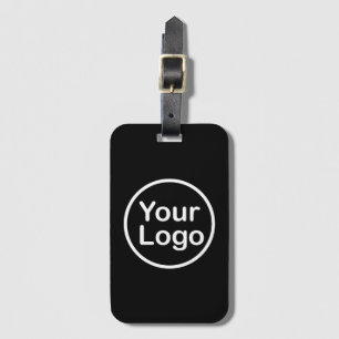 Étiquette À Bagage Ajouter votre propre logo   Arrière - plan noir