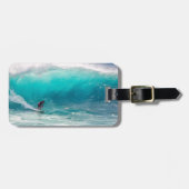 Étiquette À Bagage Ajouter votre propre voyage photo Surf (Devant horizontal)