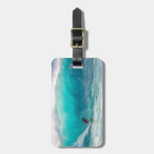 Étiquette À Bagage Ajouter votre propre voyage photo Surf (Devant Vertical)