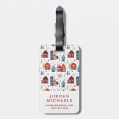 Étiquette À Bagage Ajoutez votre art populaire | scandinave nommé de (Dos Vertical)