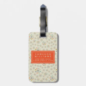 Étiquette À Bagage Ajoutez votre atomique nommé de la moitié du (Dos Vertical)