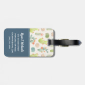 Étiquette À Bagage Ajoutez votre cactus et Succulent en pastel | mous (Dos horizontal)