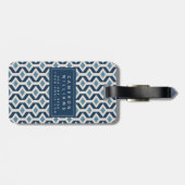 Étiquette À Bagage Ajoutez votre géométrique inspiré parère | (Dos horizontal)