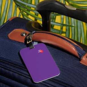 Étiquette À Bagage Ajoutez Votre Initiale Violette