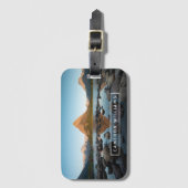 Étiquette À Bagage Ajoutez votre lac nommé mountain de | (Devant Vertical)