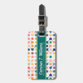 Étiquette À Bagage Ajoutez votre motif nommé de structure moléculaire (Devant Vertical)