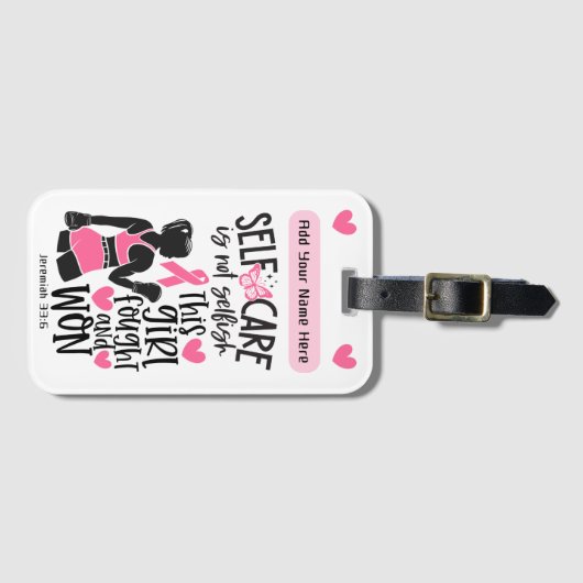 Étiquette À Bagage Ajoutez votre nom (Devant Horizontal)