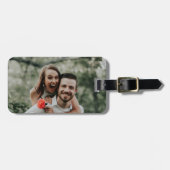 Étiquette À Bagage "Ajoutez votre propre photo" (Devant horizontal)