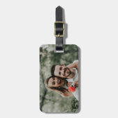 Étiquette À Bagage "Ajoutez votre propre photo" (Devant Vertical)