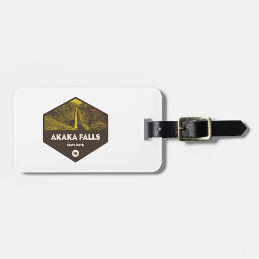 Étiquette À Bagage Akaka Falls State Park Hawaii (Devant horizontal)