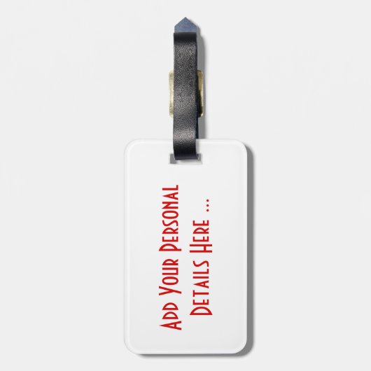 Étiquette À Bagage Alabama et Drapeau cd ltcnt (Dos Vertical)