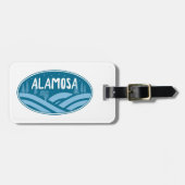 Étiquette À Bagage Alamosa Colorado Extérieur (Devant horizontal)