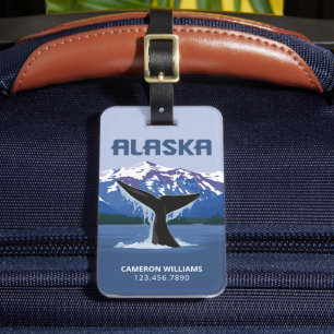 Étiquette À Bagage Alaska Baleine