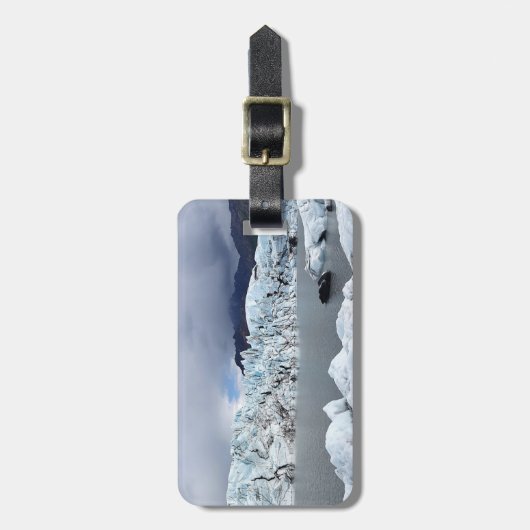 Étiquette À Bagage Alaska - Glacier (Devant Vertical)