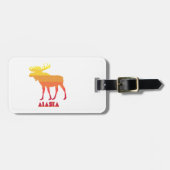 Étiquette À Bagage Alaska Moose (Devant horizontal)