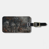 Étiquette À Bagage Alaskan Malamute Halloween Night Doggy Délice (Devant horizontal)