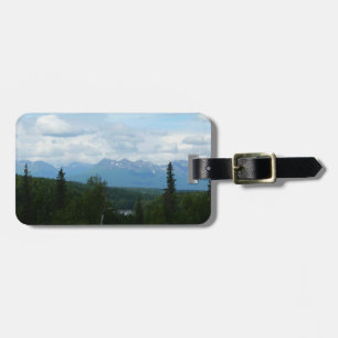 Étiquette À Bagage Alaskan Mountain Range Photographie panoramique