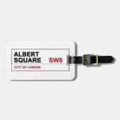 Étiquette À Bagage Albert Square Londres (Devant horizontal)
