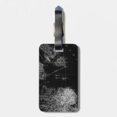 Étiquette À Bagage Alcatraz vintage carte bagage tag (Dos Vertical)