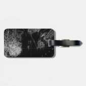 Étiquette À Bagage Alcatraz vintage carte bagage tag (Dos horizontal)