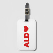 Étiquette À Bagage Aldo Love (Devant Vertical)