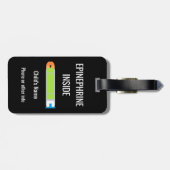 Étiquette À Bagage Alerte d'allergie d'arachide d'enfants avec (Dos horizontal)