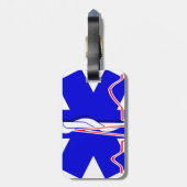 Étiquette À Bagage Alerte d'urgence d'identification Médicale personn (Dos Vertical)