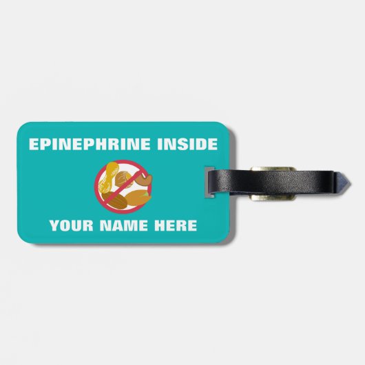 Étiquette À Bagage Alerte libre de garçon de super héros d'enfant (Dos horizontal)