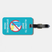 Étiquette À Bagage Alerte Médicale de coccinelle d'allergie de (Dos horizontal)