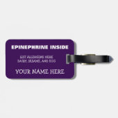 Étiquette À Bagage Alerte multiple personnalisable de super héros (Dos horizontal)