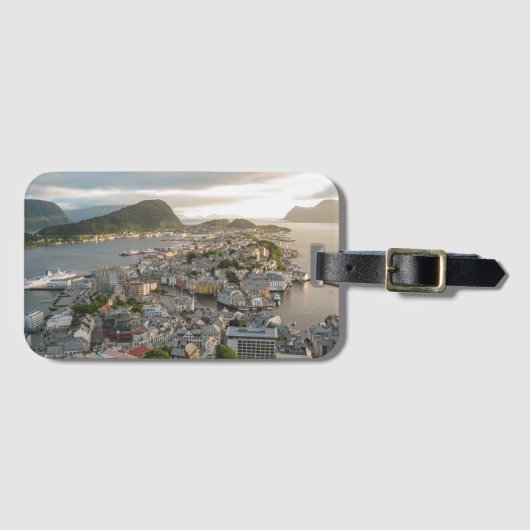 Étiquette À Bagage Alesund Norvège (Devant Horizontal)
