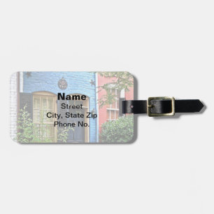 Étiquette À Bagage Alexandria VA - Bâtiment avec une plaque de protec