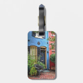 Étiquette À Bagage Alexandria VA - Bâtiment avec une plaque de protec (Dos Vertical)