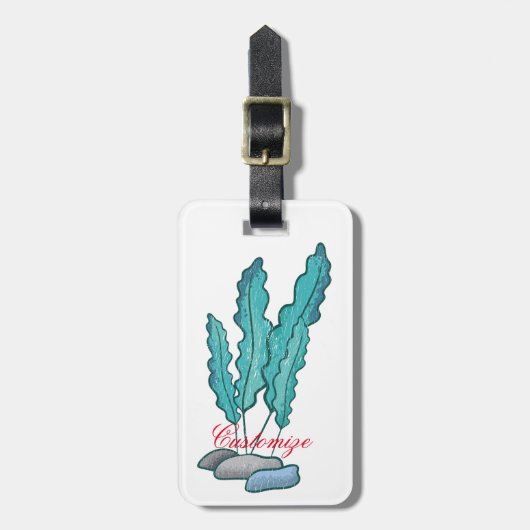 Étiquette À Bagage Algues bleues Thunder_Cove (Devant Vertical)