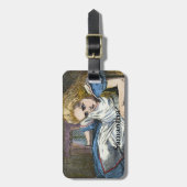 ÉTIQUETTE À BAGAGE ALICE AU PAYS DES MERVEILLES (Devant Vertical)