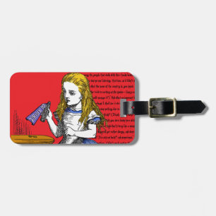 Étiquette À Bagage Alice au Pays des Merveilles