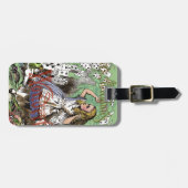 Étiquette À Bagage alice cartes pays des merveilles (Devant horizontal)