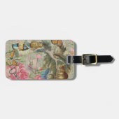 Étiquette À Bagage Alice Cheshire Chat Wonderland Tree Garden (Devant horizontal)