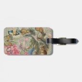 Étiquette À Bagage Alice Cheshire Chat Wonderland Tree Garden (Dos horizontal)