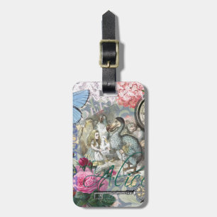 Étiquette À Bagage Alice Classique Merveilles Dodo Art Tenniel
