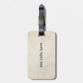 Étiquette À Bagage Alice dans la citation d'aventure du pays des (Dos Vertical)